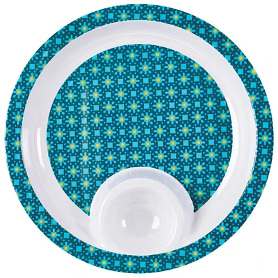 14.5" Boho Melamine Chip & Dip Tray