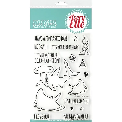 Avery Elle CelebRAYtion Clear Stamp Set