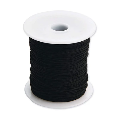 S&S® Worldwide 0.8mm Black Elastic Cord