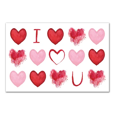 I Heart You 18" x 12" Canvas Wall Art