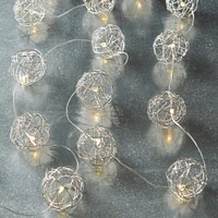 8 Pack: 20ct. Warm White Wire Ball LED String Lights by Ashland™