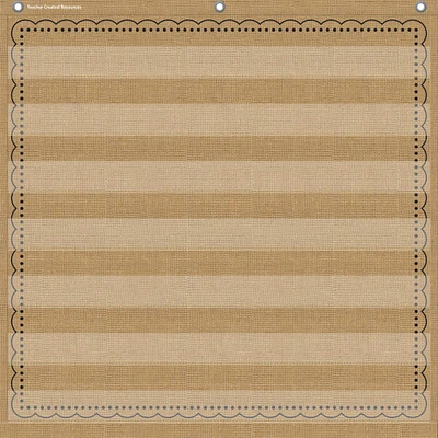 Teacher Created Resources Burlap Pocket File Storage Pocket Chart