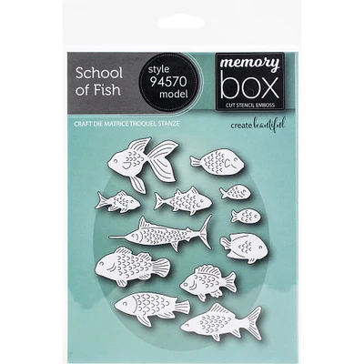 Memory Box School of Fish Die Set
