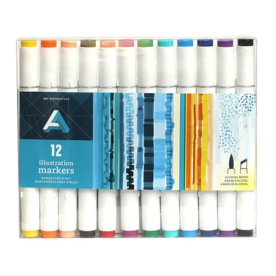 6 Packs: 12 ct. (72 total) Art Alternatives Dual-Tip Illustration Marker Set