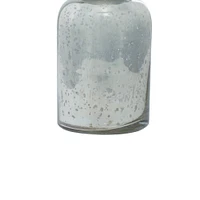 Glam Silver Glass Decorative Jar Set