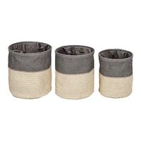 Honey Can Do Gray Flexible Laundry Basket Set