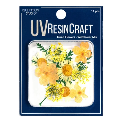 Blue Moon Studio™ UV Resin Craft Yellow Dried Wildflower Mix