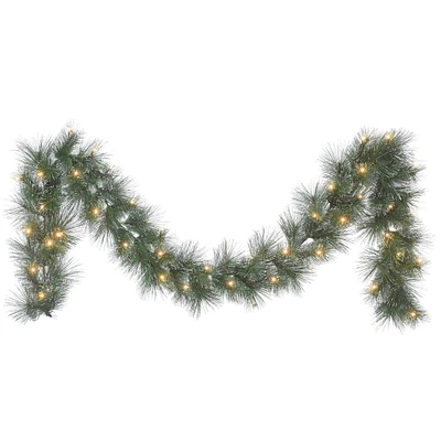 9ft. Pre-Lit LED Glittery Garland