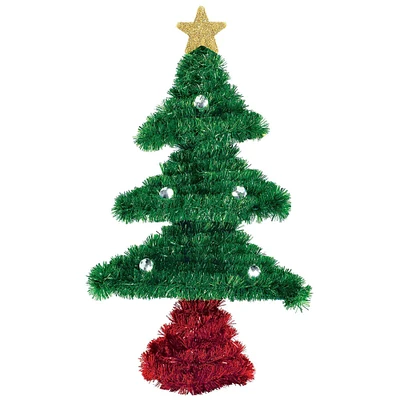 Small 3D Christmas Tinsel Tree