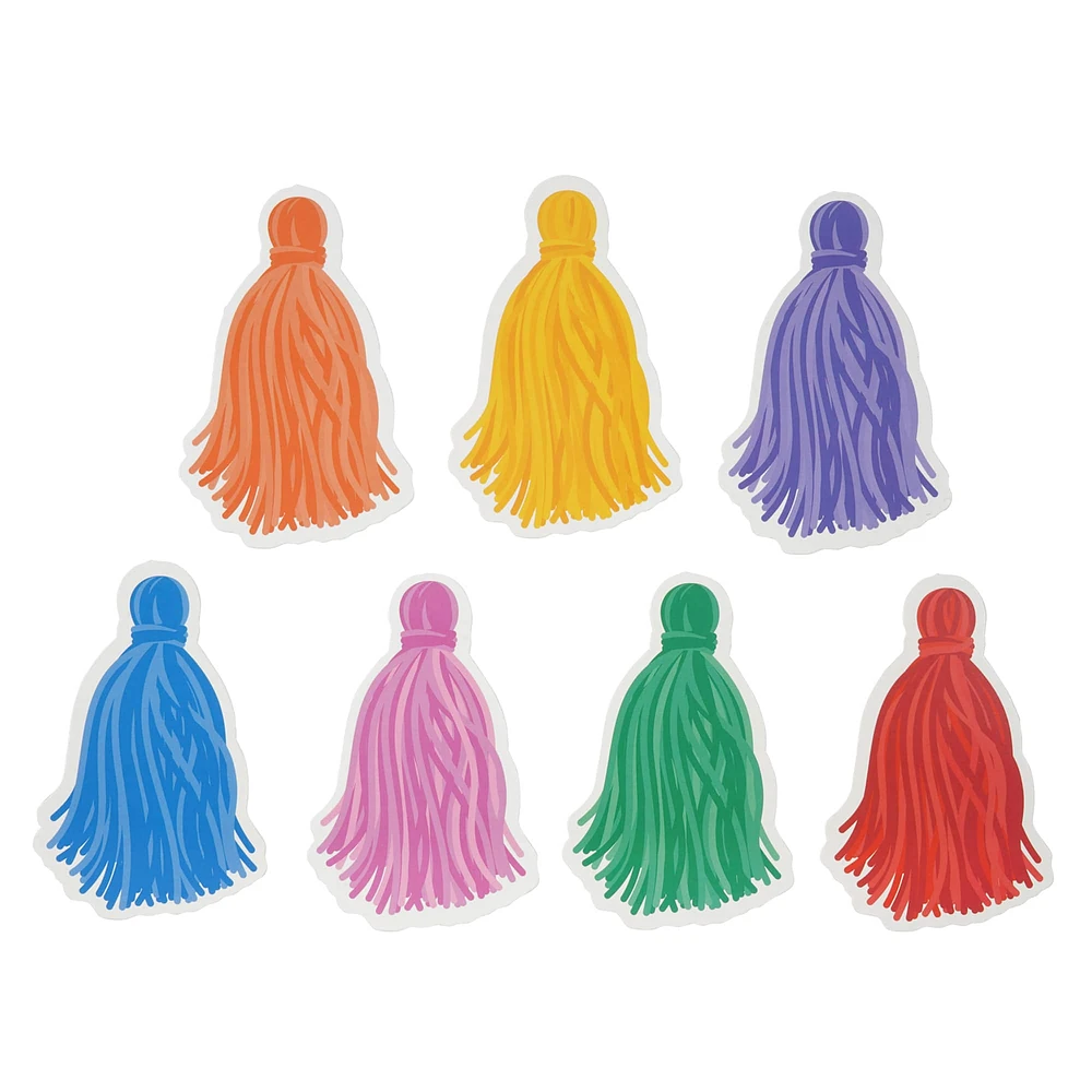 24 Packs: 28 ct. (672 total) Mini Die Cut Tassel Accents by B2C®