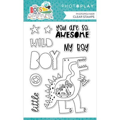 PhotoPlay™ Little Boys Have Big Adventures Photopolymer Clear Stamps