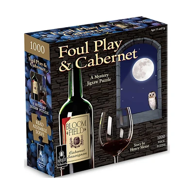 BePuzzled® Foul Play & Cabernet Classic Mystery 1000 Piece Jigsaw Puzzle