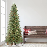 7.5ft. Pre-Lit Slim Montville Spruce Artificial Christmas Tree, Clear Lights