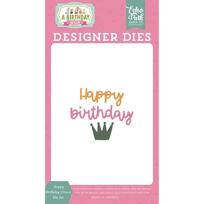 Echo Park™ Paper Co. A Birthday Wish Girl Birthday Crown Die Set