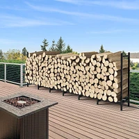 NEX™ 8ft. Metal Outdoor Firewood Rack