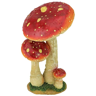 Design Toscano 13" Mystic Forest Red Mushroom Statue