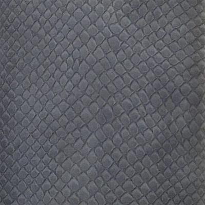 6 Pack: Gray Cobra Grain Leather Trim Piece by ArtMinds™