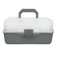 6 Pack: Large Gray & Clear Storage Box by Artist's Loft®