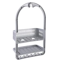 Bath Bliss Gray Molded Shower Caddy