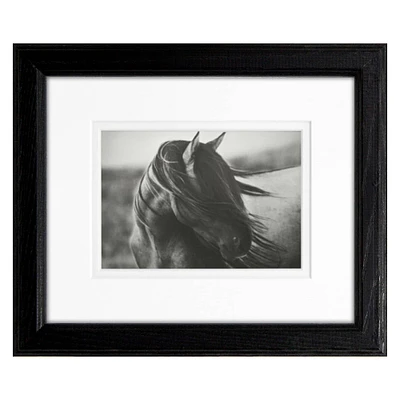 Timeless Frames® Black & White Fierce Grace Horse Print Framed Wall Art