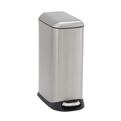 Household Essentials 5 gal. Slim Stainless Steel Trash Can