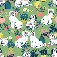 NuWallpaper PrintFresh Jade Good Dog Peel & Stick Wallpaper