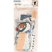 Maggie Holmes Heritage Ephemera Die-Cuts 40/Pkg-Cardstock & Vellum