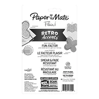 12 Packs: 6 ct. (72 total) Paper Mate® Flair® Retro Accents™ Felt Tip Pen Set