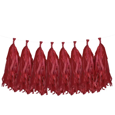 12 Pack: Red Tissue Tassel Garland by Celebrate It™