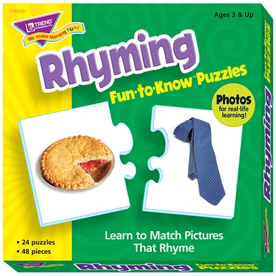 Trend Enterprises® Rhyming Fun-to-Know Puzzles