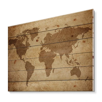 Designart - Ancient Map of The World V