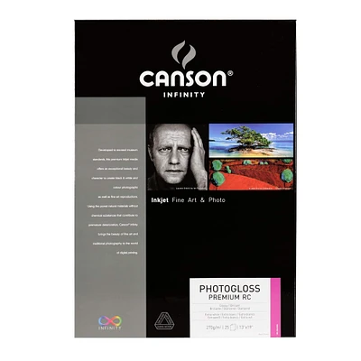 Canson® Infinity PhotoGloss Premium Rc 270 Photo Paper, 13" x 19"