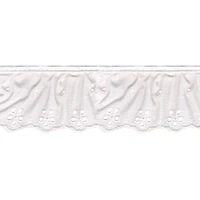 Simplicity® 2" White Ruffled Eyelet Trim