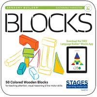 Stages® Learning Materials Sensory Builder® Blocks, 50ct.