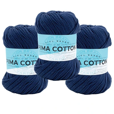 3 Pack Lion Brand® Pima Cotton Yarn