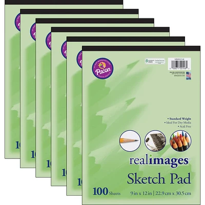 Pacon® Real Images™ 9" x 12" Sketch Pad, 6ct.
