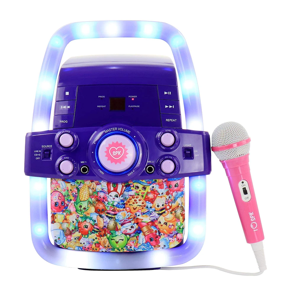 Shopkins Flashing Light Karaoke Machine