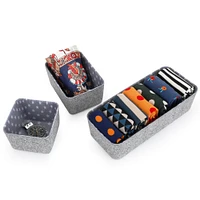 Welaxy Felt 3 Piece Stars Storage Bin Set