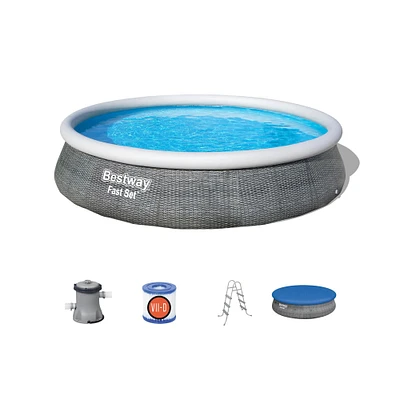 Bestway® Fast Set™ 13ft. Round Inflatable Pool Set