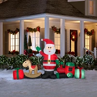 4ft. Airblown® Inflatable Santa & Toys Collection Scene