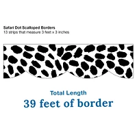 Schoolgirl Style Simply Safari Dot Scalloped Border, 117ft.