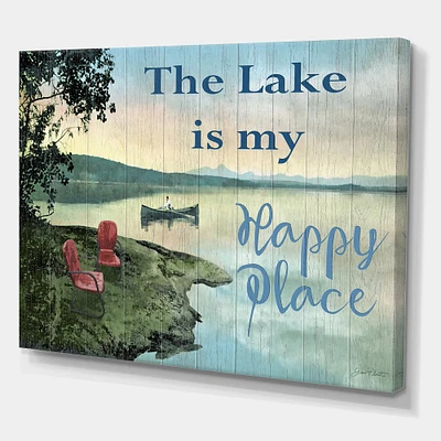 Designart - The Lake is My Happy Place