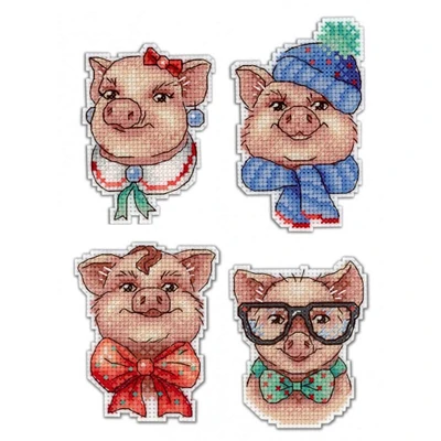MP Studia Cute Piggies Cross Stitch Kit