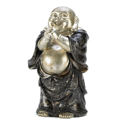 Standing Happy Buddha Figurine 6" x 4" x 10"