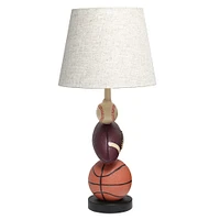 Simple Designs™ 22" Basketball, Baseball, Football Table Lamp with Beige Shade