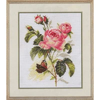 Alisa Rose And Butterfly Cross Stitch Kit