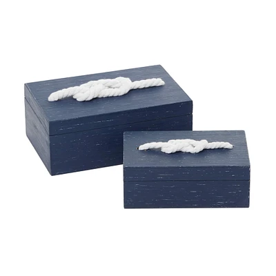 Navy Blue with Knotted Handle Box Set