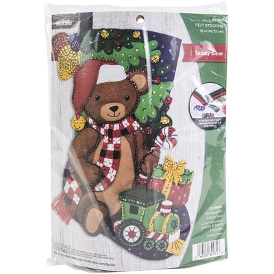 Bucilla Teddy Bear Felt Stocking Kit