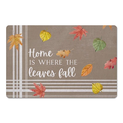 Home is Where the Leaves Fall Floor Mat