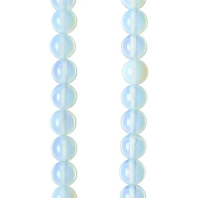 Opal Moonstone Glass Round Beads, 8mm by Bead Landing™